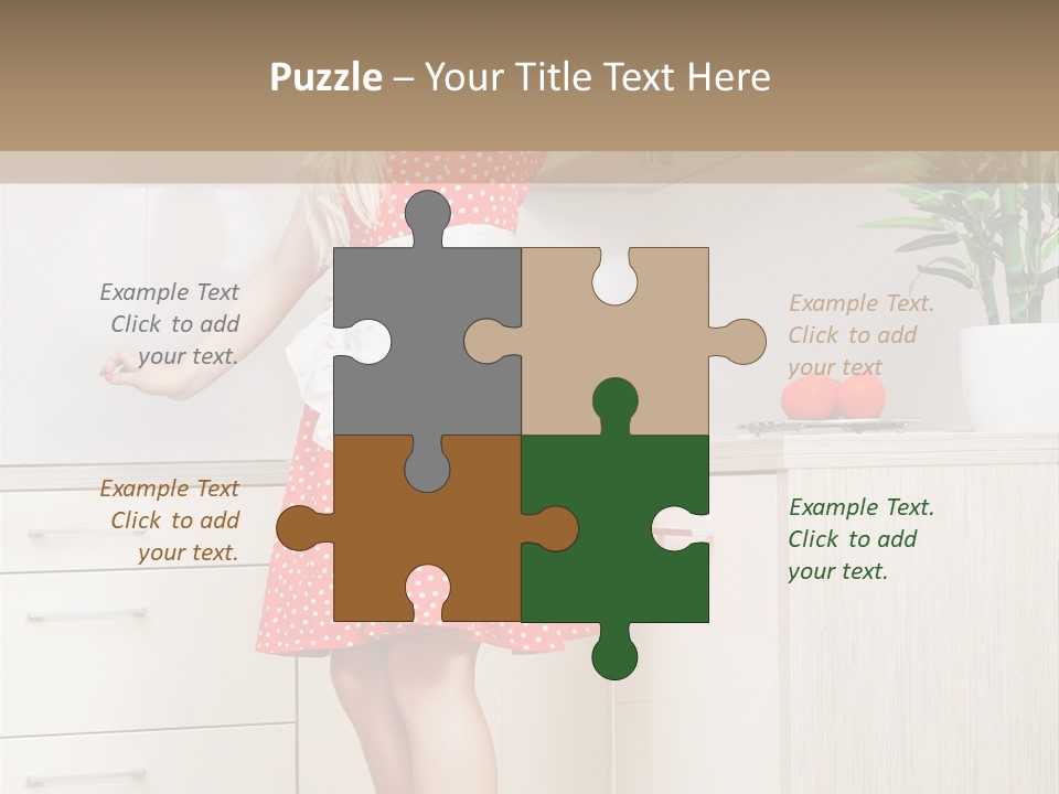 Young Cheerful Pin Up PowerPoint Template