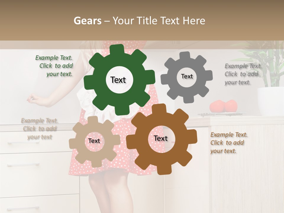 Young Cheerful Pin Up PowerPoint Template