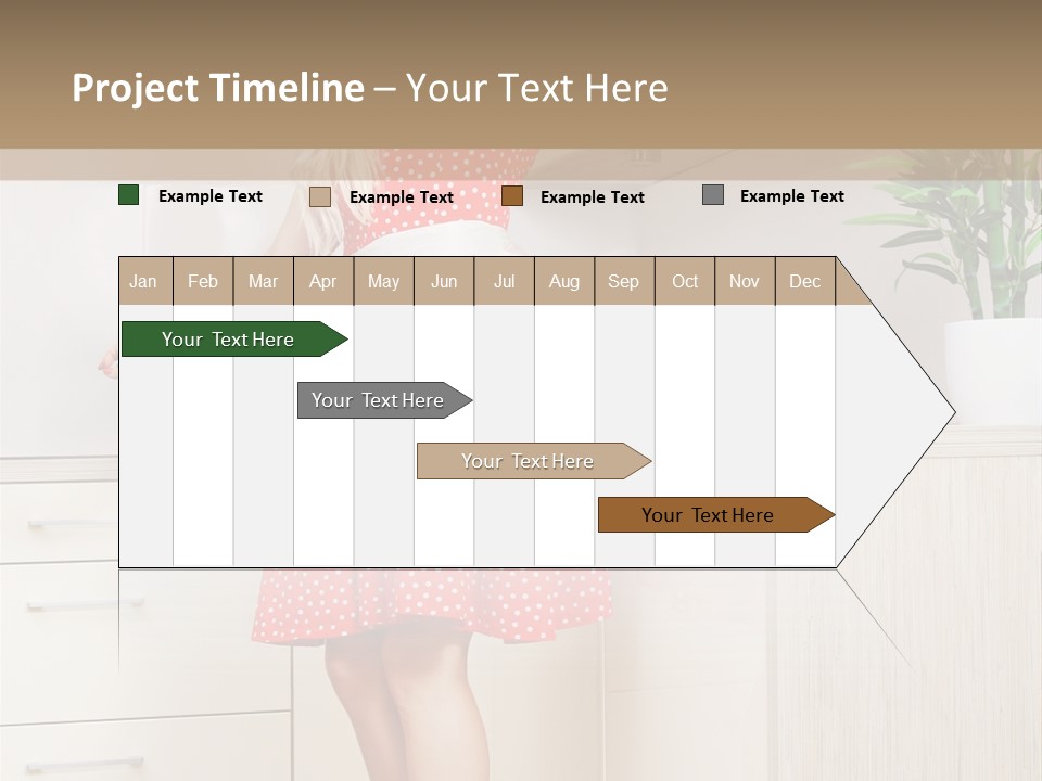 Young Cheerful Pin Up PowerPoint Template