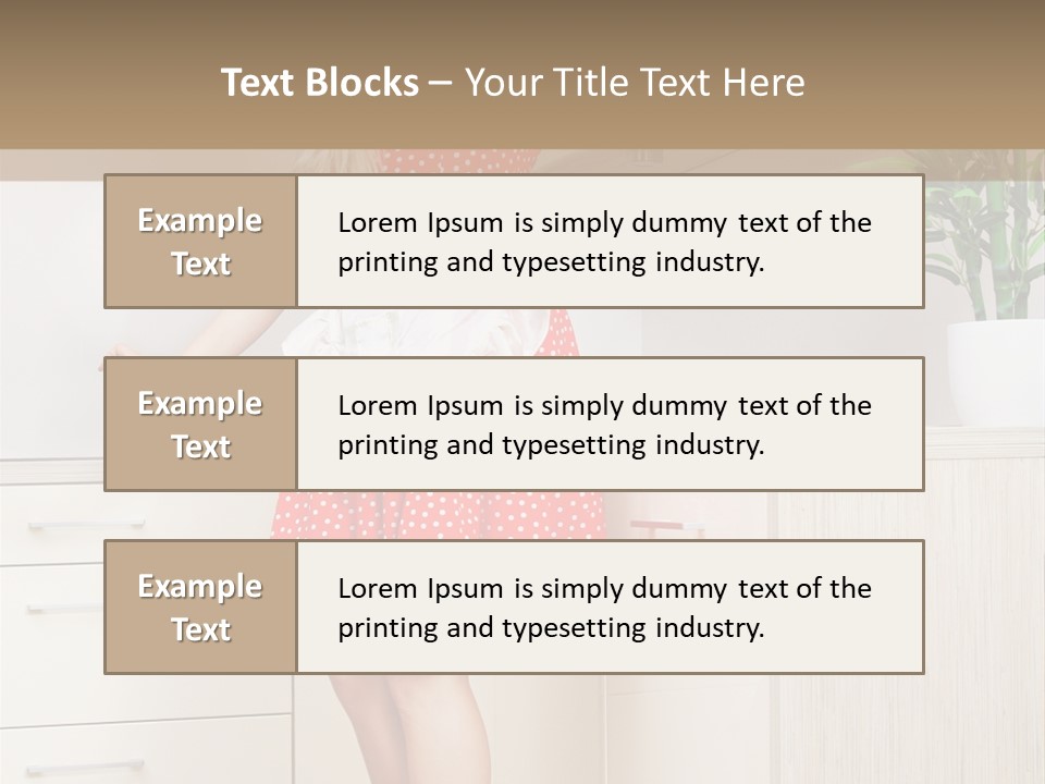 Young Cheerful Pin Up PowerPoint Template