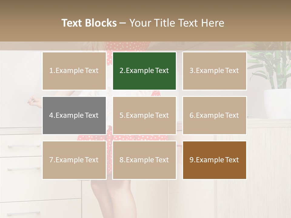 Young Cheerful Pin Up PowerPoint Template