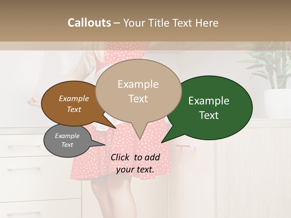 Young Cheerful Pin Up PowerPoint Template