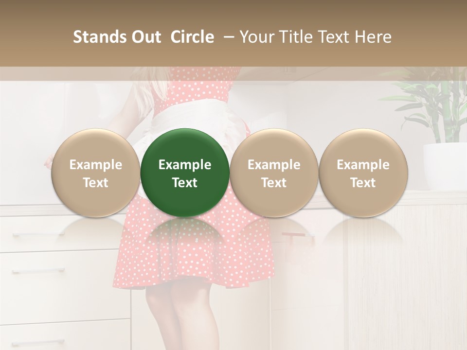 Young Cheerful Pin Up PowerPoint Template