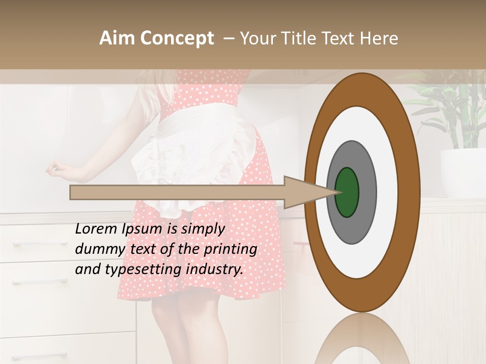 Young Cheerful Pin Up PowerPoint Template