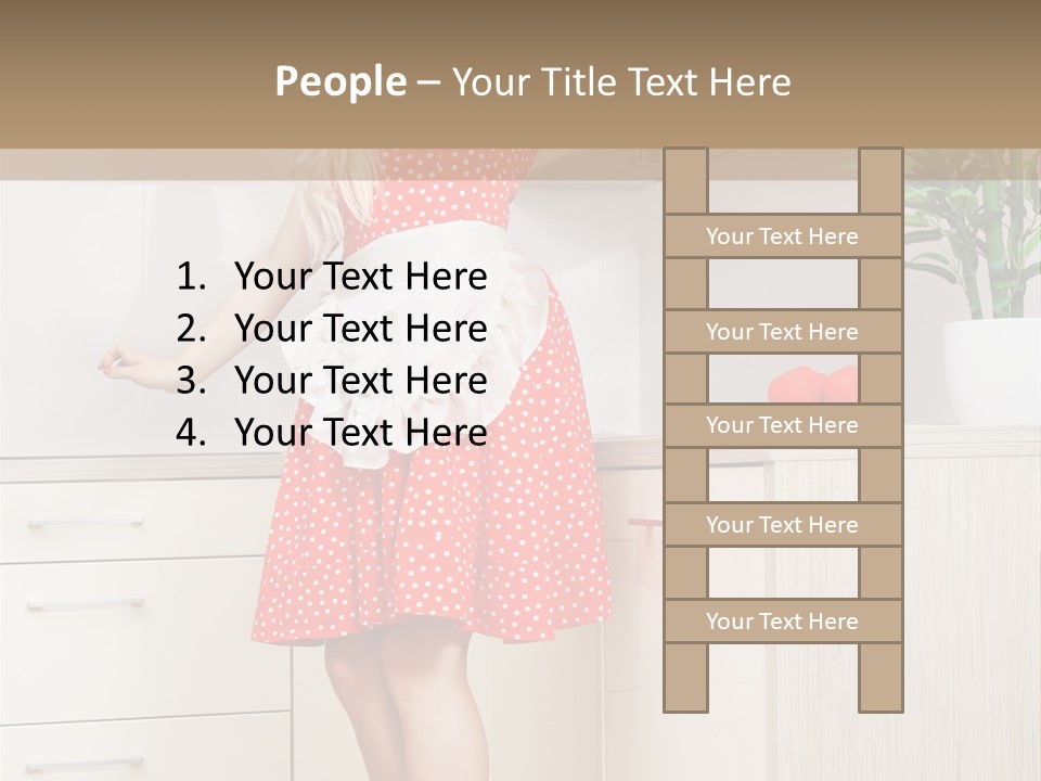Young Cheerful Pin Up PowerPoint Template