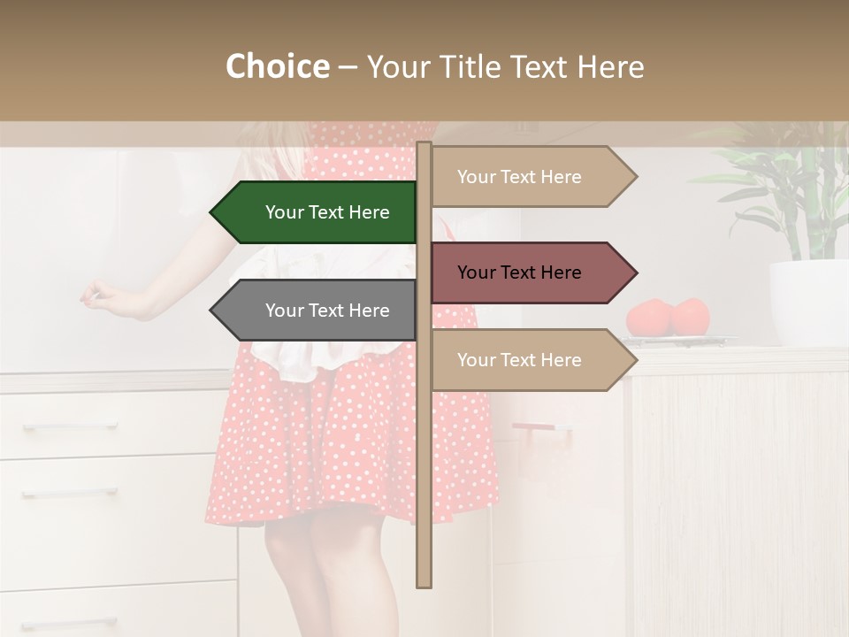 Young Cheerful Pin Up PowerPoint Template