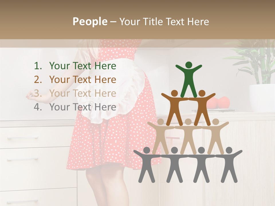 Young Cheerful Pin Up PowerPoint Template