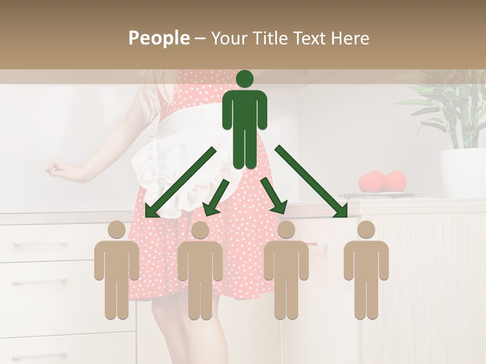 Young Cheerful Pin Up PowerPoint Template