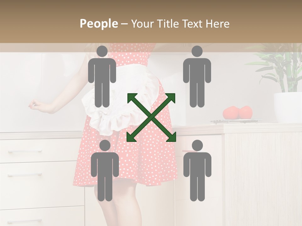 Young Cheerful Pin Up PowerPoint Template