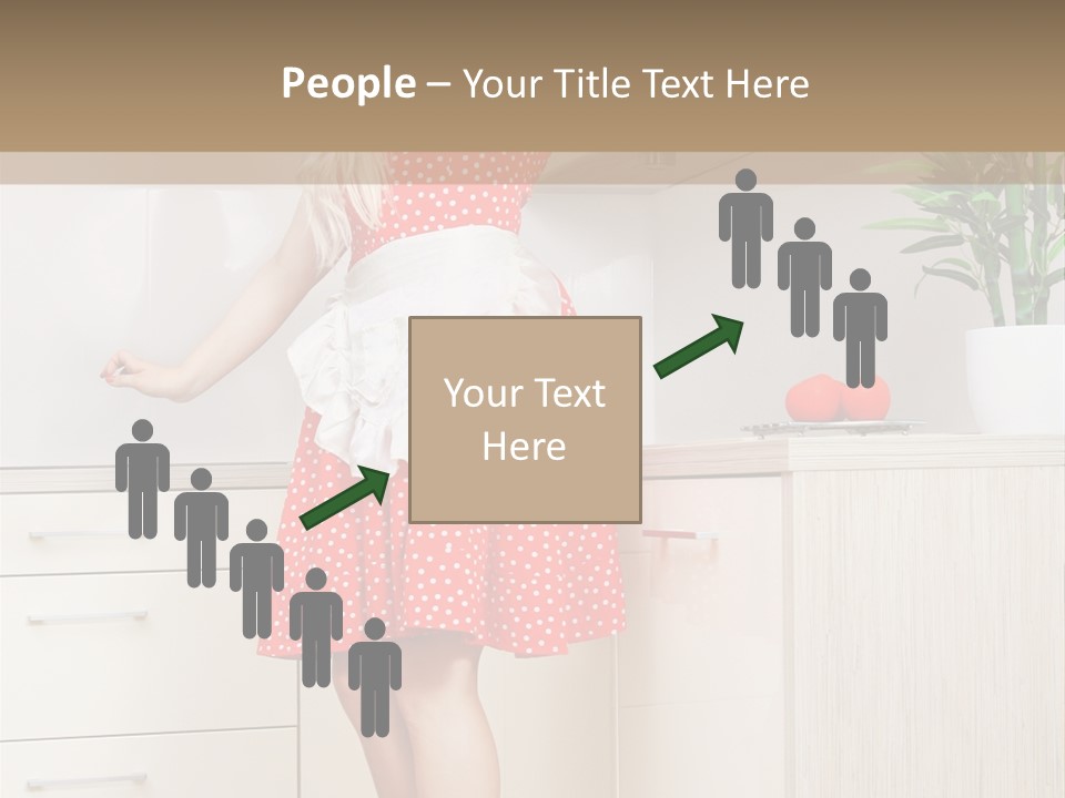 Young Cheerful Pin Up PowerPoint Template