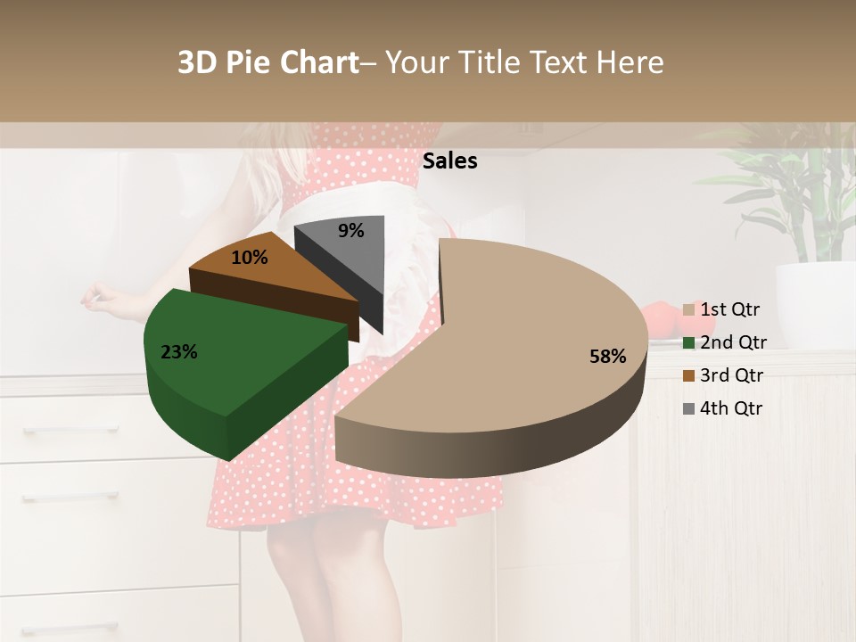 Young Cheerful Pin Up PowerPoint Template