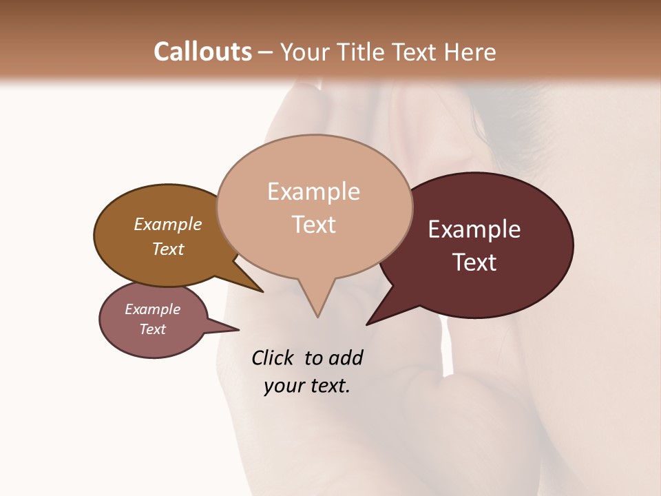 Background Face Conversation PowerPoint Template