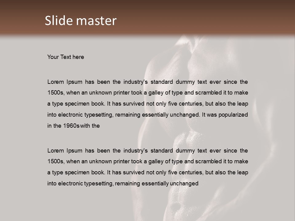 Muscular Strength Healthy PowerPoint Template