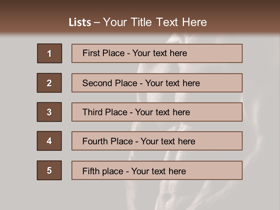 Muscular Strength Healthy PowerPoint Template