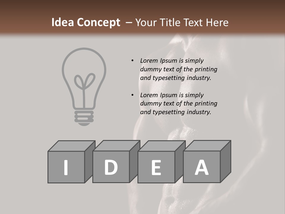 Muscular Strength Healthy PowerPoint Template