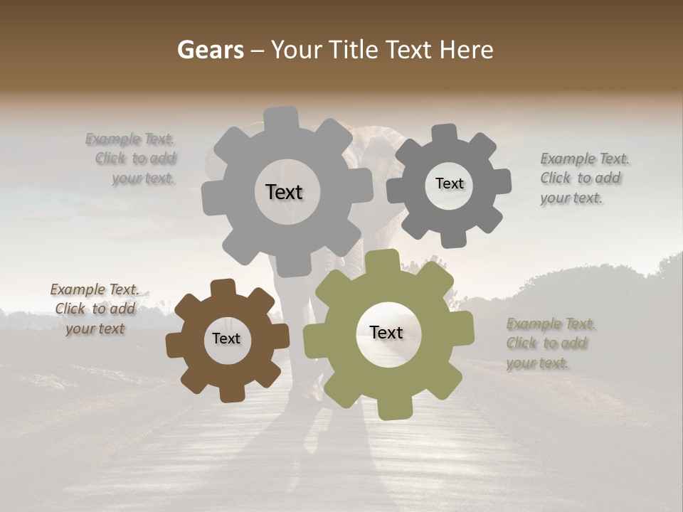 Ears Teeth Tusk PowerPoint Template