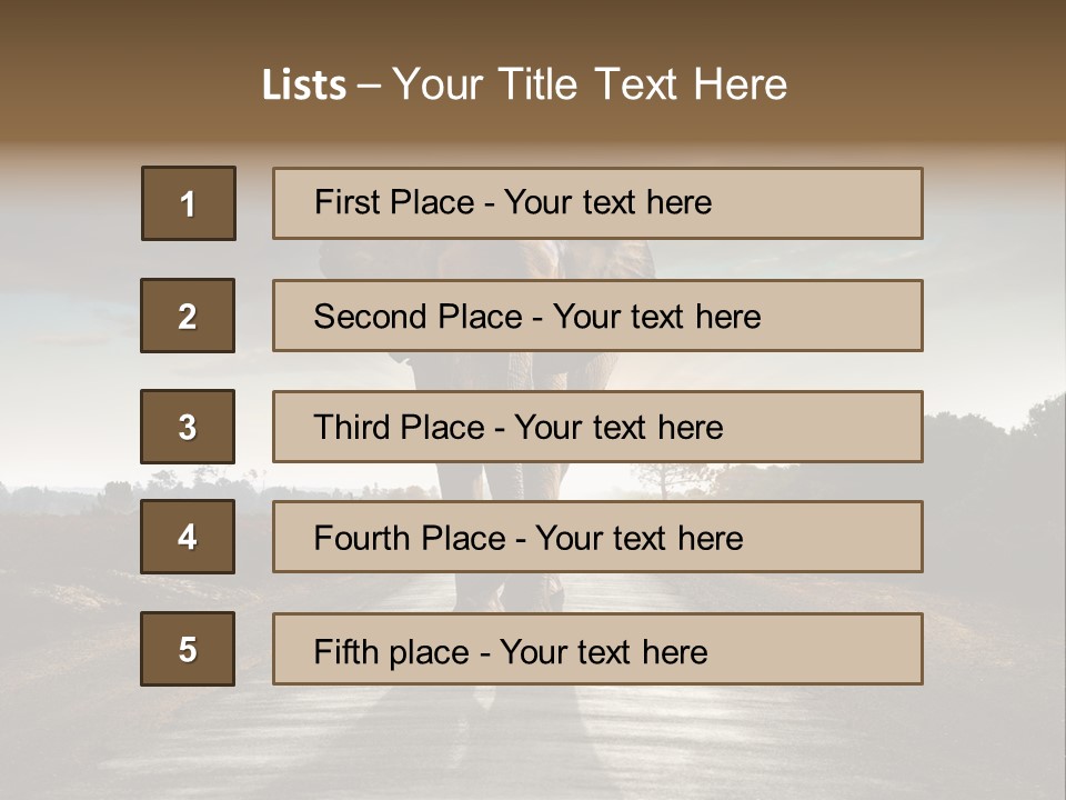 Ears Teeth Tusk PowerPoint Template