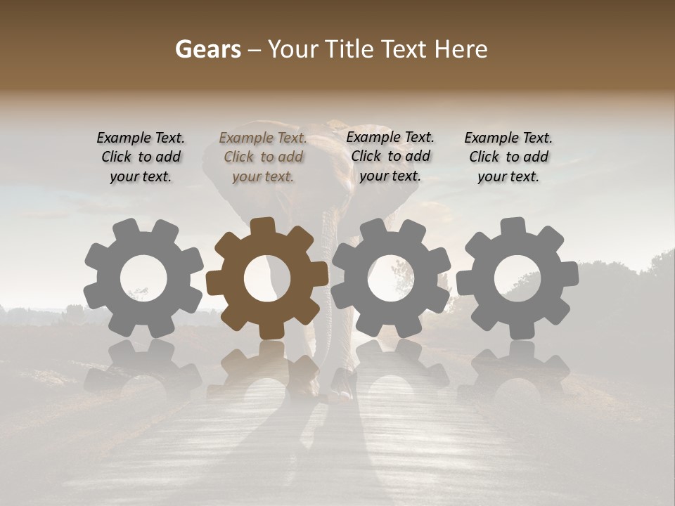 Ears Teeth Tusk PowerPoint Template