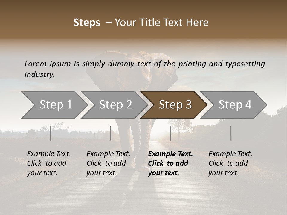 Ears Teeth Tusk PowerPoint Template