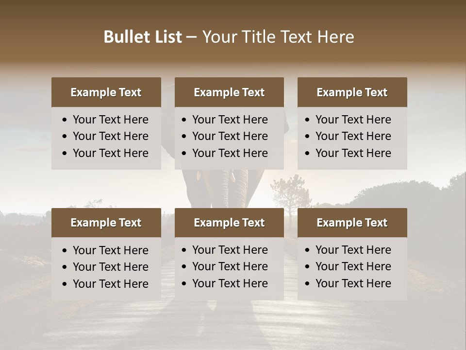Ears Teeth Tusk PowerPoint Template