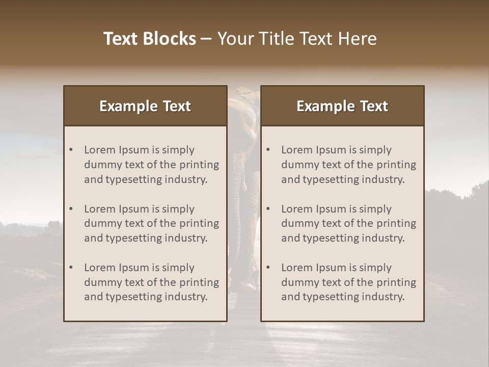 Ears Teeth Tusk PowerPoint Template