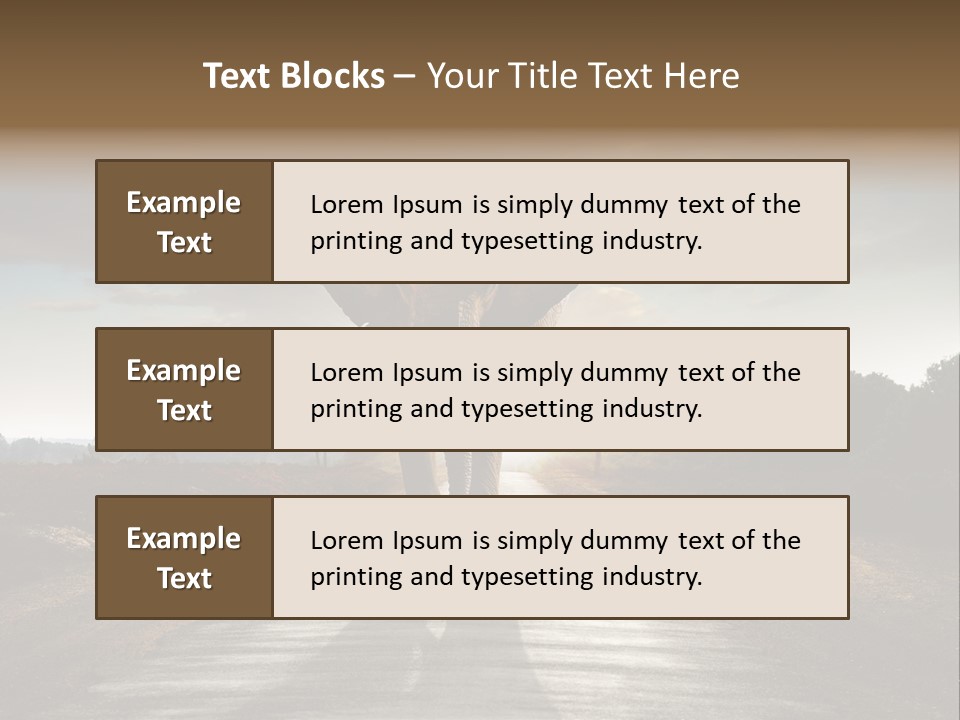 Ears Teeth Tusk PowerPoint Template