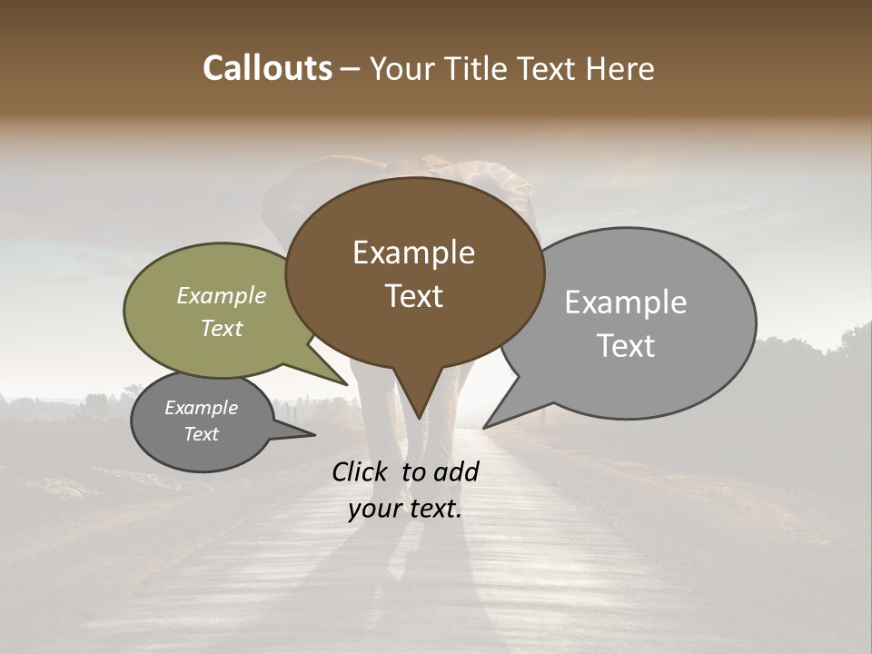 Ears Teeth Tusk PowerPoint Template