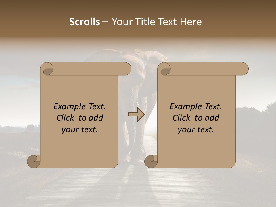 Ears Teeth Tusk PowerPoint Template