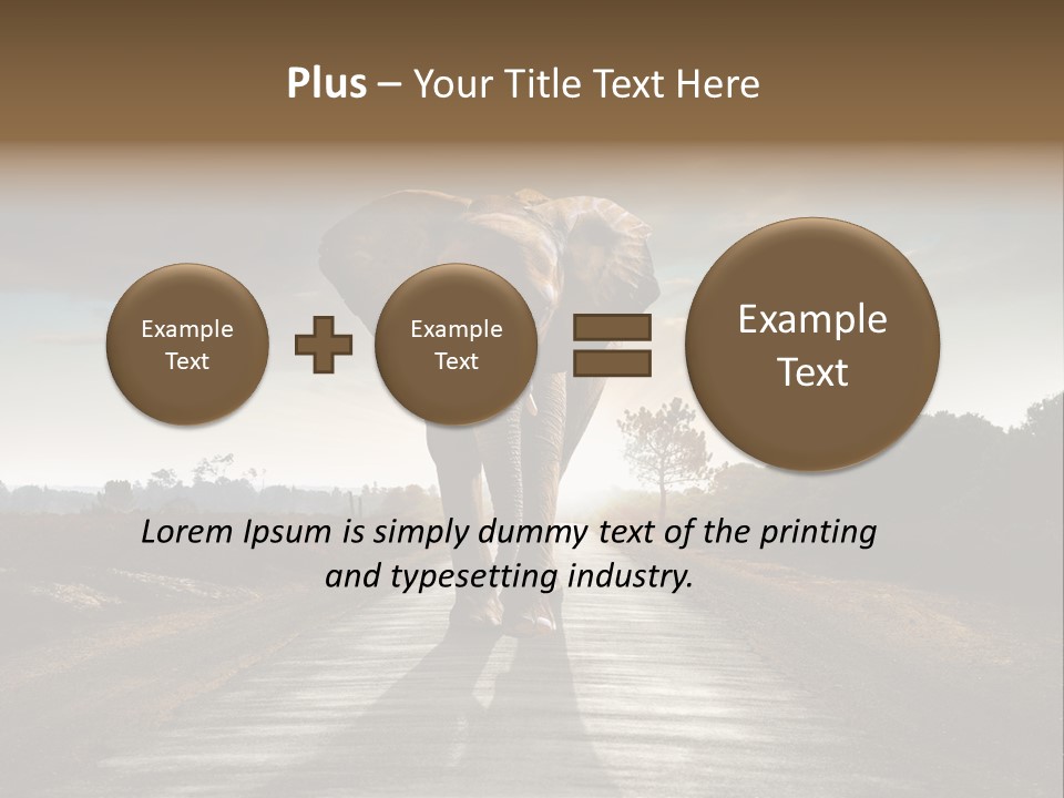 Ears Teeth Tusk PowerPoint Template