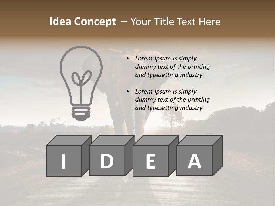 Ears Teeth Tusk PowerPoint Template