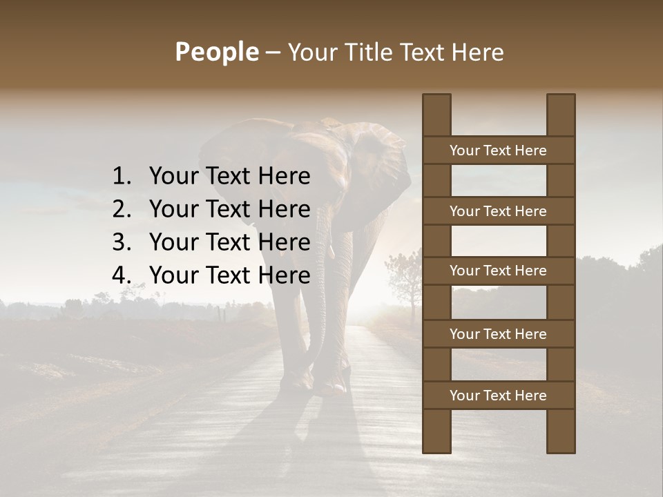 Ears Teeth Tusk PowerPoint Template