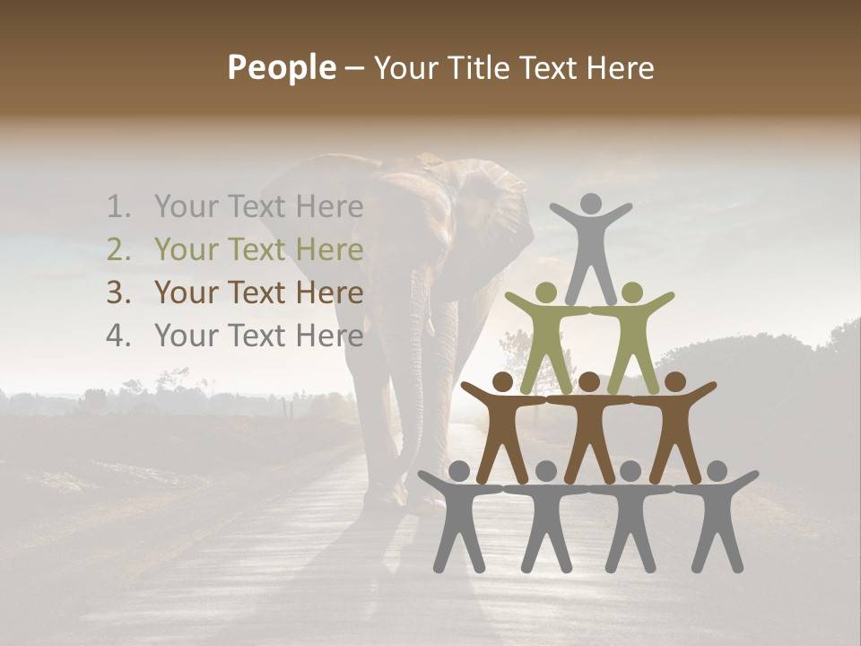 Ears Teeth Tusk PowerPoint Template