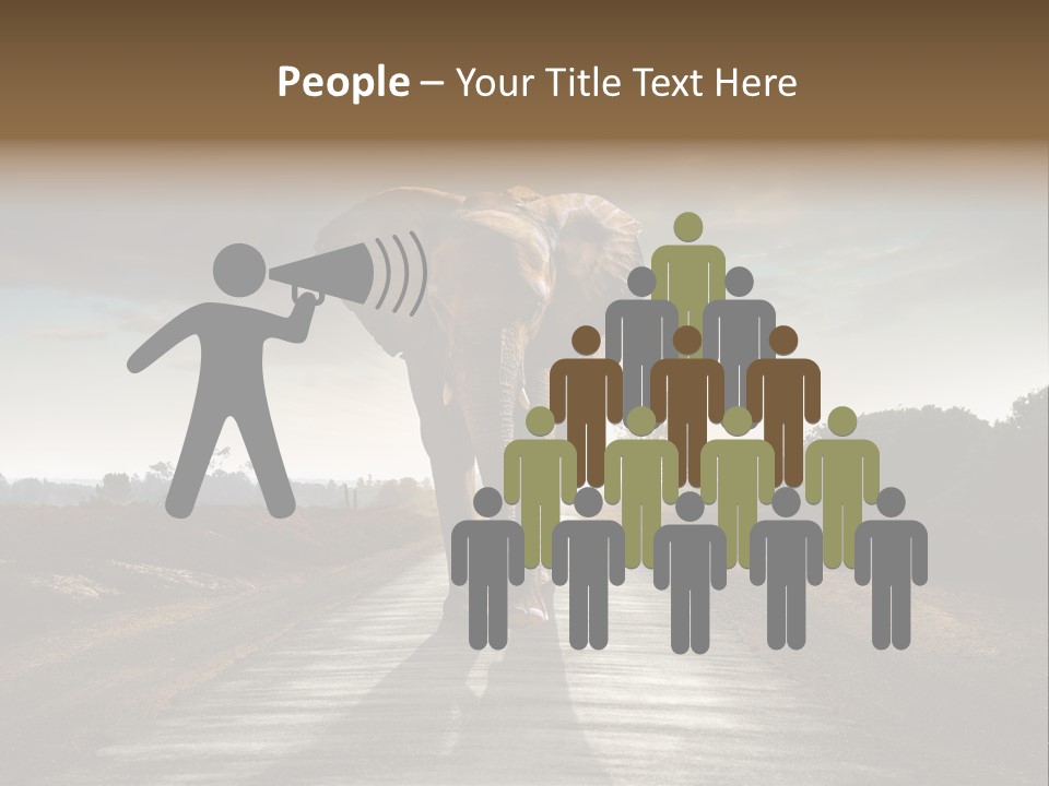 Ears Teeth Tusk PowerPoint Template