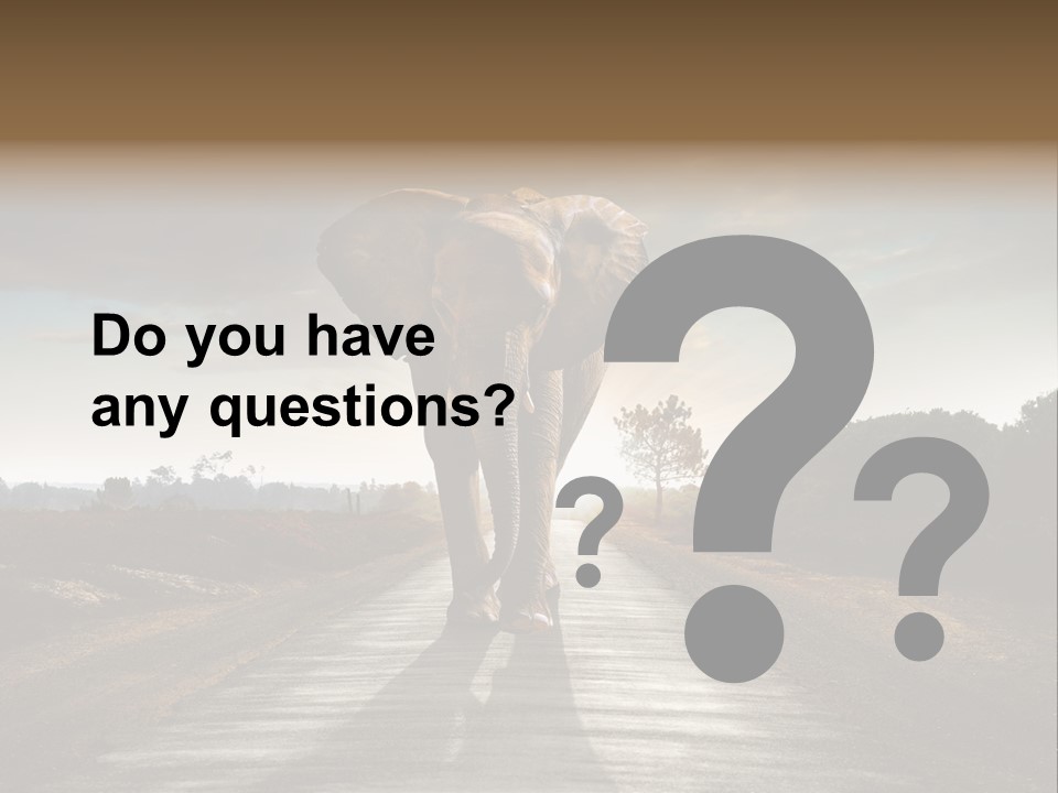 Ears Teeth Tusk PowerPoint Template