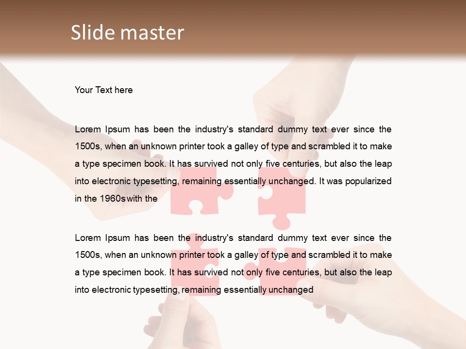 Jigsaw Unity Puzzle PowerPoint Template