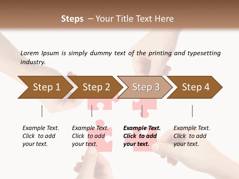 Jigsaw Unity Puzzle PowerPoint Template