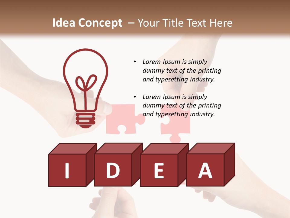 Jigsaw Unity Puzzle PowerPoint Template