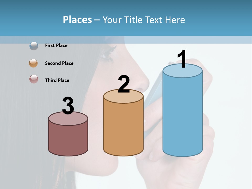 Sick Caucasian Inhale PowerPoint Template