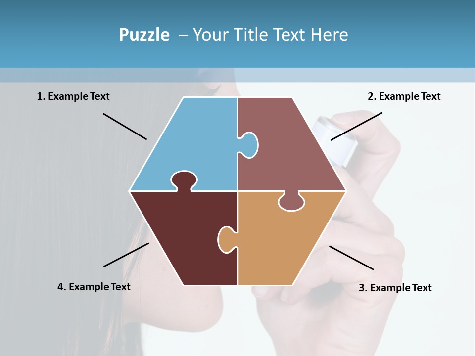 Sick Caucasian Inhale PowerPoint Template