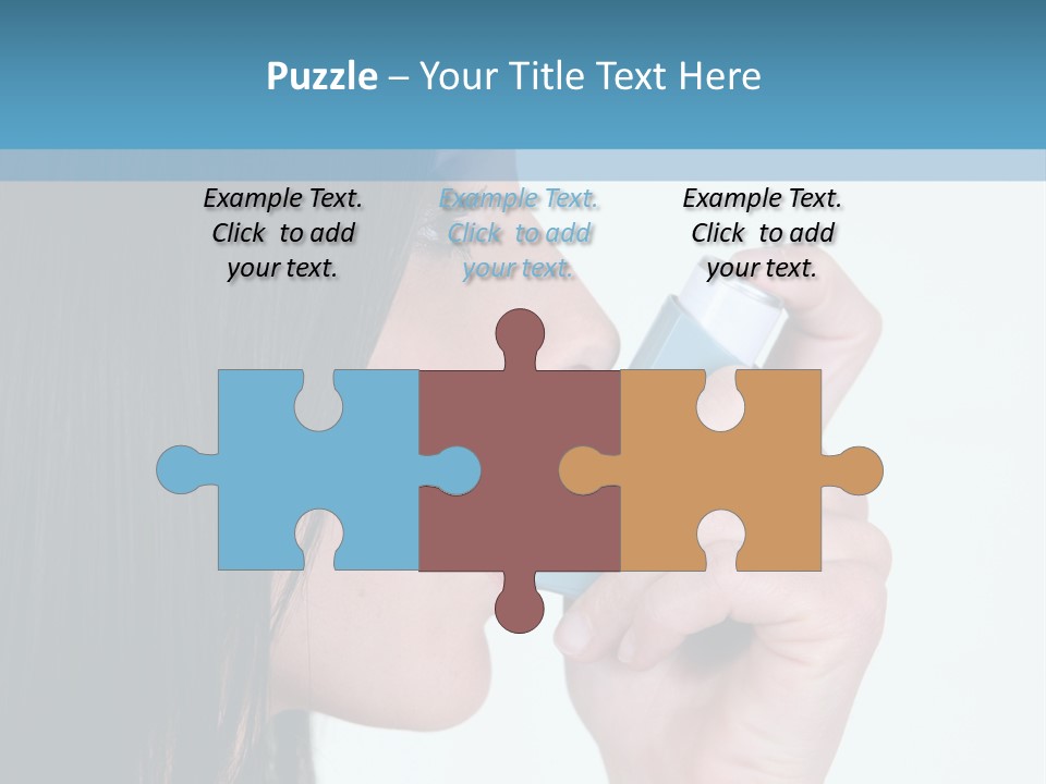 Sick Caucasian Inhale PowerPoint Template