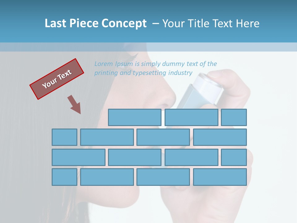 Sick Caucasian Inhale PowerPoint Template