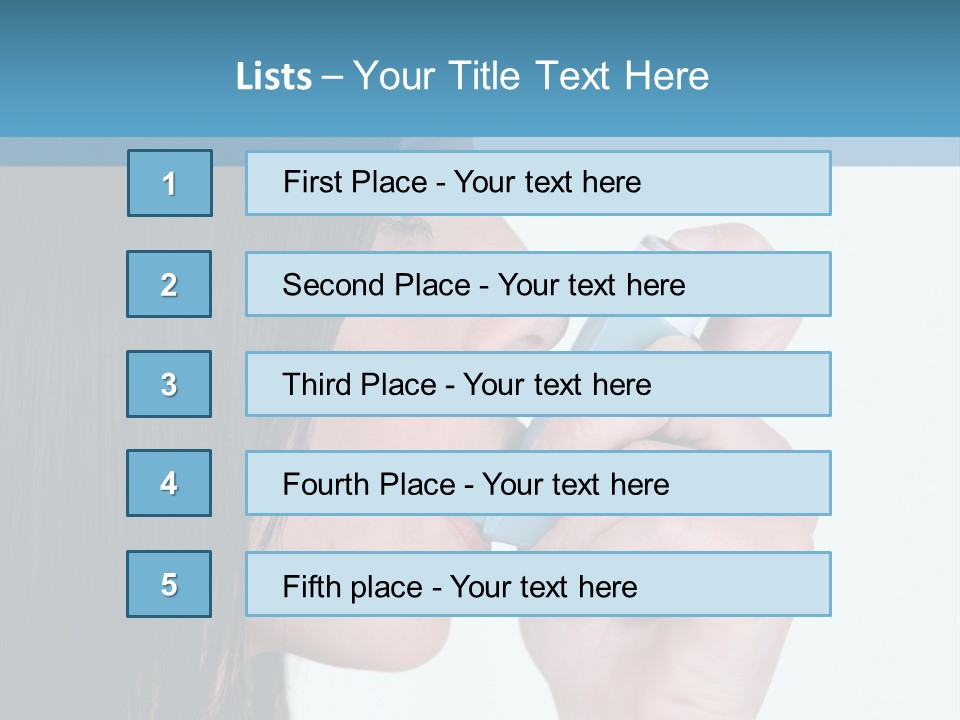 Sick Caucasian Inhale PowerPoint Template