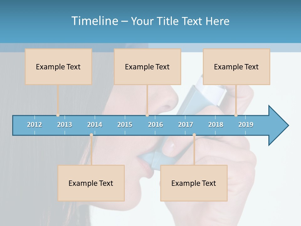 Sick Caucasian Inhale PowerPoint Template