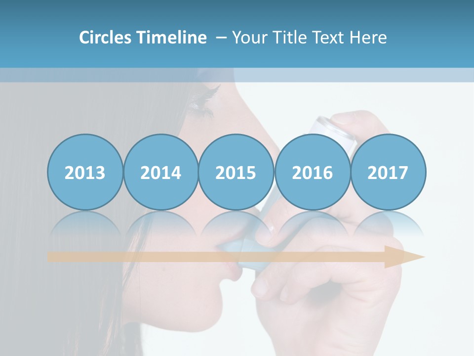 Sick Caucasian Inhale PowerPoint Template