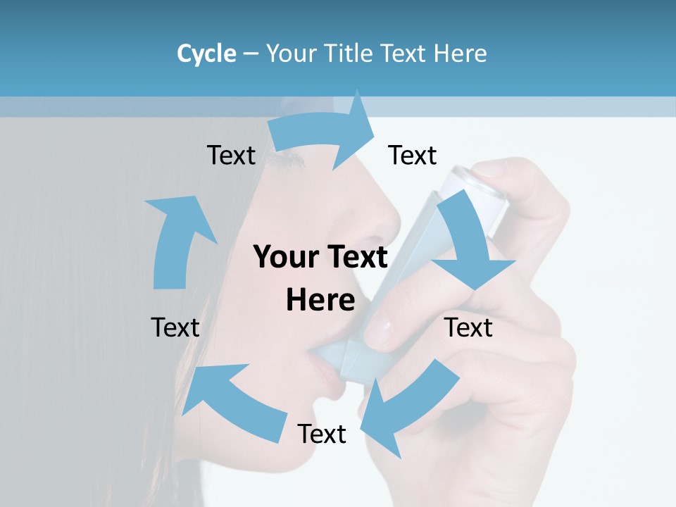 Sick Caucasian Inhale PowerPoint Template