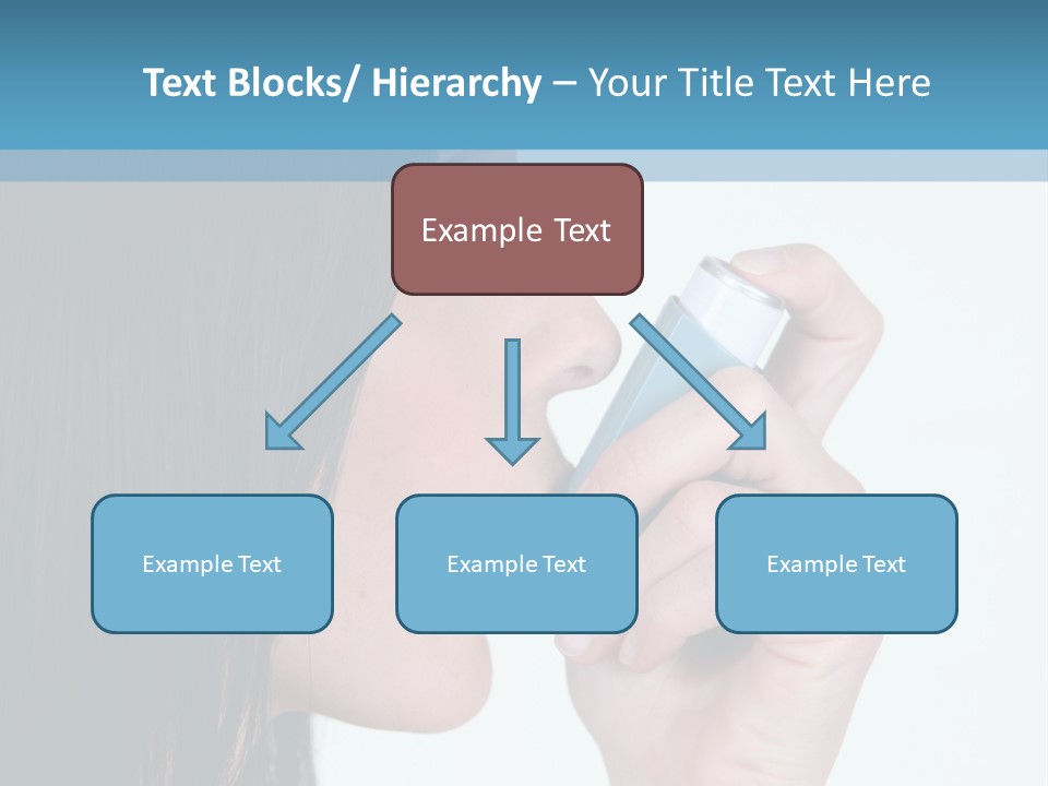 Sick Caucasian Inhale PowerPoint Template