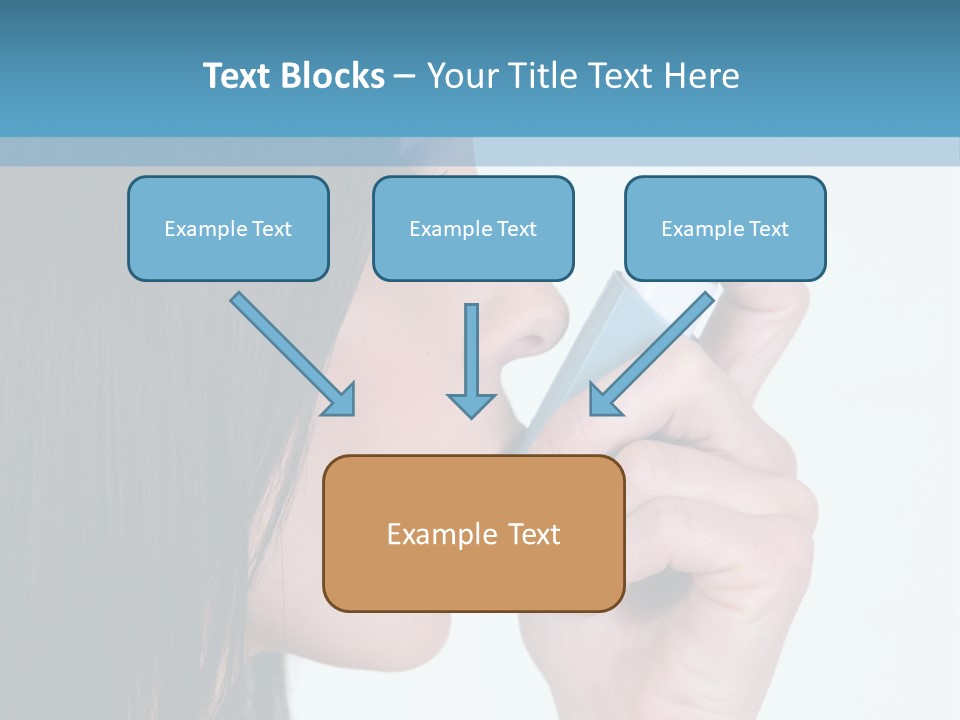 Sick Caucasian Inhale PowerPoint Template