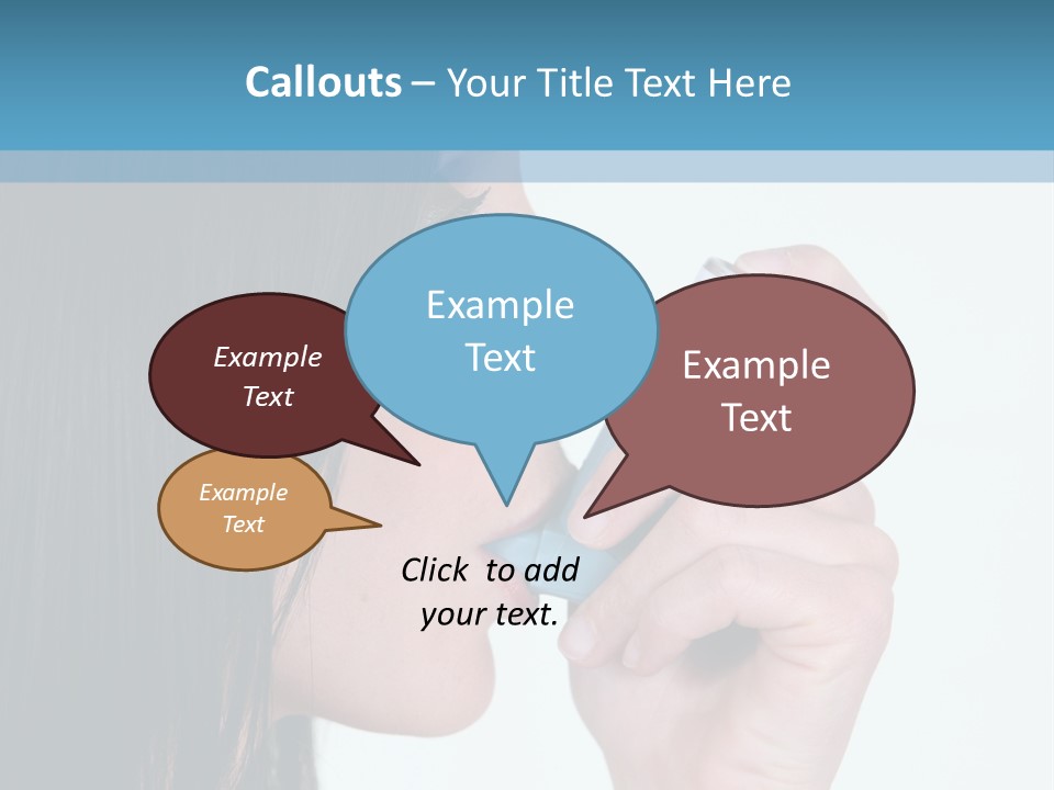 Sick Caucasian Inhale PowerPoint Template