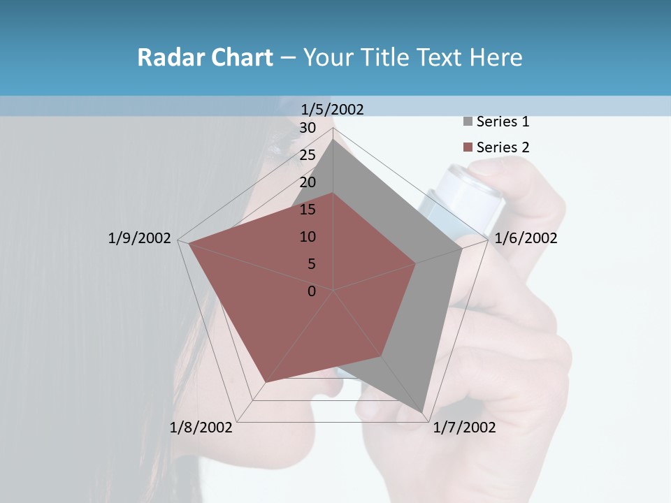 Sick Caucasian Inhale PowerPoint Template