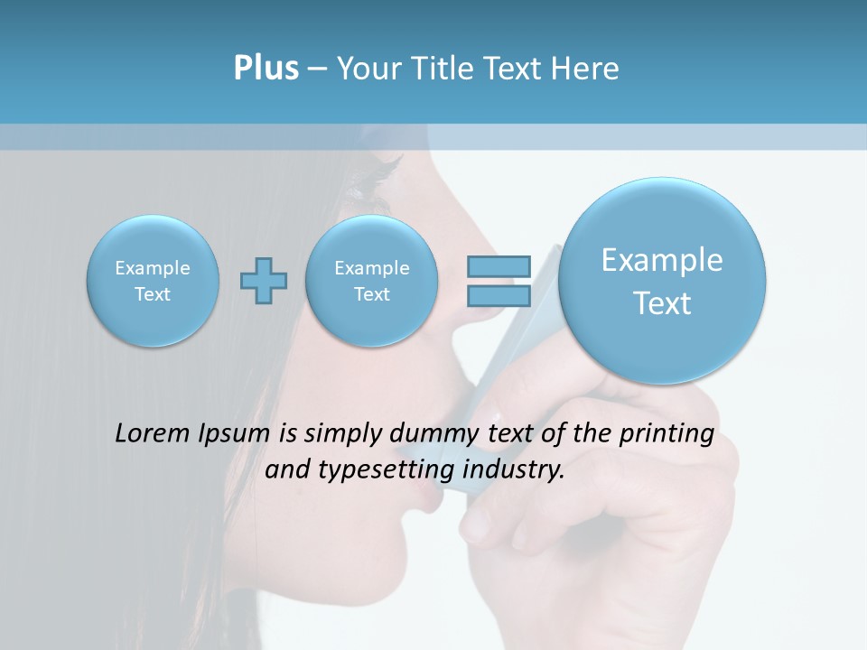 Sick Caucasian Inhale PowerPoint Template